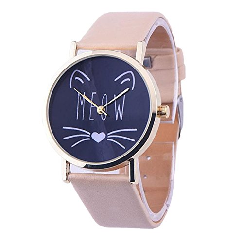 Sunnywill Neue Mode Leder Band Analog Quarz Vogue Armbanduhren fr Frauen Mdchen Damen