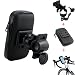 Produktbild GeniusMALL Wasserdicht Hülle Fahrrad Motorrad Halterung für All Smartphone Universal Schutzhülle Handy Flip Tasche Case Cover 360 Grad einstellbar drehbar für Navi Akkupack Display Größe bis 6 Zoll ( 17cm Diagonale ) Bestens Geeignet für Betrieb mit Bumper Handyhalter Schwarz Handyhülle