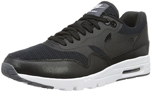 Nike Air Max 1 Ultra Essential, Chaussures de Running Entrainement Femme, Noir (Black/Black/White), 38 EU