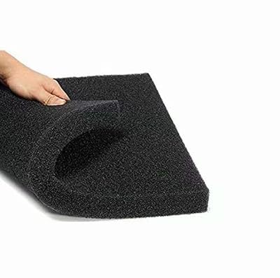 Mousse filtrante biochimique pour aquarium, 50 cm x 50 cm x 4 cm