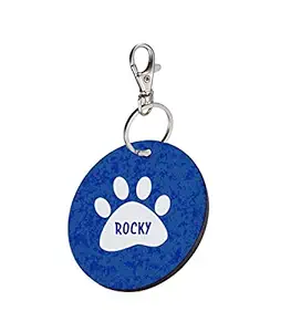 Sky Trends Round Shape Collar Locket/Pendant for Dogs & Puppy -981, Multicolour, Medium, 1 Count - Rocky