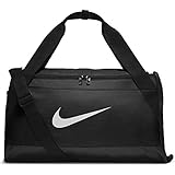 bolsos deportivos nike para hombre Nk Brsla S Duff Blanco Misc Nike Nk Brsla S Duff Bolsa, Unisex Adulto, Negro/Blanco, S