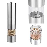 ❤ Se puede utilizar con cualquier variedad de pimienta, roca de sal, cristal de sal marina, hierba seca o especia. Hecho de acero inoxidable de alta calidad, antióxido y resistente.
