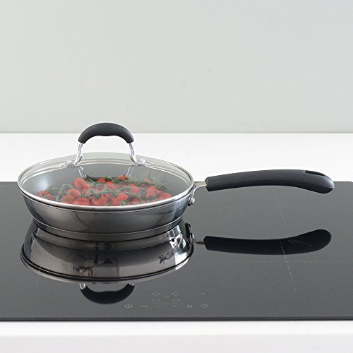 ProCook Gourmet Steel Frying Pan with Lid Set 24cm and 28cm