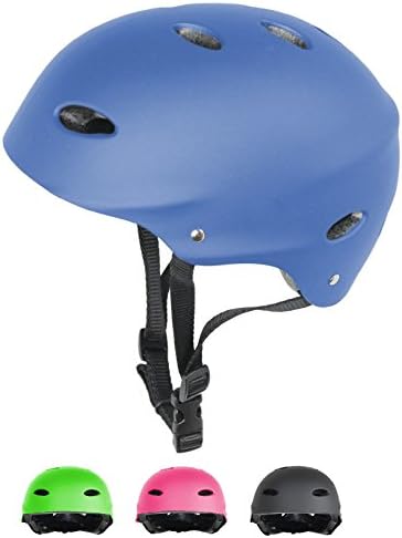 LA Sports Blue Junior Kids / Childs / Childrens Urban Skate Helmet Ideal For Skateboard, BMX Bike and Stunt Scooter Age Guide 3, 4, 5, 6, 7, 8 years