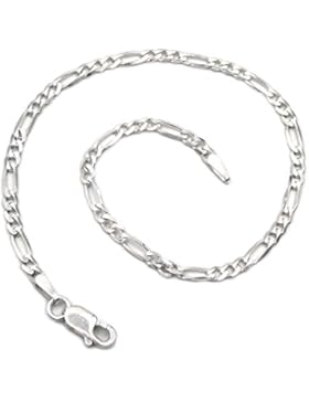 Figaro Armband 925 Sterling Silber 2,6mm breit 20cm lang Silberkette Armkettchen