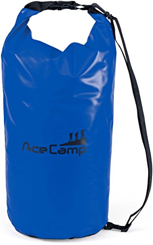 AceCamp wasserdichter Packsack Daypack schwimmfähig mit Tragegurt 55 x 24 cm, 20 Liter, Blau, 24616