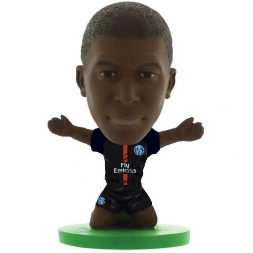 SOCCERSTARZ- Home Kit 2018 Version Paris St Germain Kylian Mbappe Figurine, SOC1199