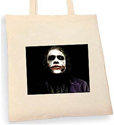 Batman The Joker Tote bag. Beige cotton bag, Cotton Tote Bag, Can be used as a bag for life shopping bag, handbag, fashion bag, school bag, beach bag, shoulder bag.