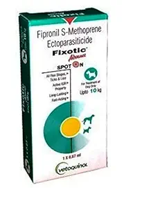 Vetoquinol Fixotic Advance Spot On 0.67ml for Dogs Upto 10kg by Jolly and Cutie Pets