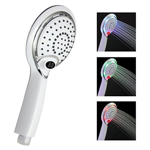 Handbrause - Duschkopf mit Temperaturanzeige und LED-Schutzlicht 3DTrends