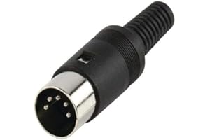 Cablepelado® Connecteur DIN 5 broches mâle Noir