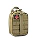 Produktbild TIMLand Medical Utility Bag Outdoor Survival Pack, Wasserdichter, Langlebiger Erste Hilfe Beutel für Camping Wandern Khaki