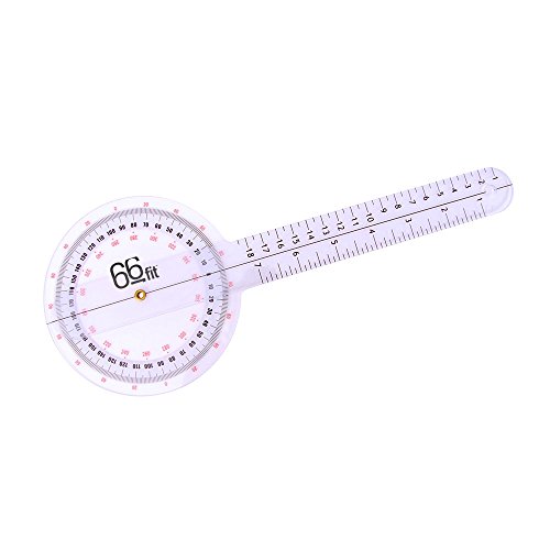 66fit Goniometer, Kunststoff, 30 cm, kalibriertes medizinisches Winkel-Lineal - 3