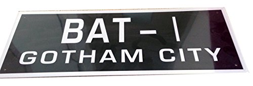Preisvergleich Produktbild METALLPLATTE BATMAN AUTOMOBILIA ABONNENTEN BAT-I GOTHAM CITY 37X14 CMS