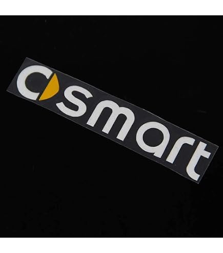 Stemma 3D Per Smart 451 453 Fortwo E Forfour | Adesivo Anteriore E Posteriore | Logo In Rilievo Nero