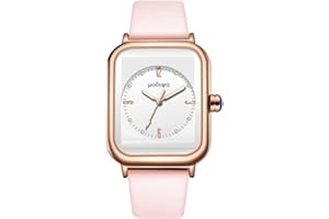 Basfur Montre-Bracelet pour Femme, Montre à Quartz analogique pour Femme avec Bracelet en Silicone