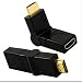 Produktbild Kabel-Tex HDMI SWIVEL KABEL ADAPTER RECHTS WINKEL 360 GRAD Rotieren KonverterRechter Winkel 90-270 Grad HDMI-Kabeladapter HDMI-Umdrehungsmutter 360-Grad-Rotationsschnittstelle