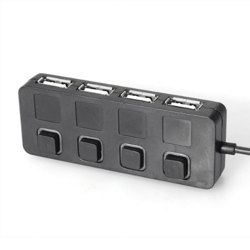 SODIAL (R) Hub 4-Port Multiplier USB2,0 480Mbps X Laptops integrierte Vorrichtung Hub - 4