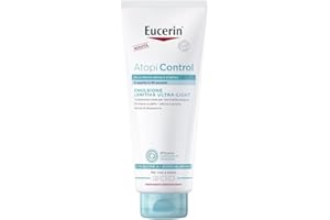 Eucerin Atopi Control Beruhigende Körperemulsion Ultra-Light 400 ml, schnell einziehende atopische Dermatitis-Creme, angereichert mit feuchtigkeitsspendenden Ceramiden 48h+, Feuchtigkeitscreme für