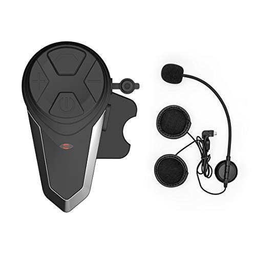 Intercomunicador Casco Moto, ENCHICAS BT-S3 Bluetooth Auriculares Manos Libres para Casco Moto (1*BT-S3)