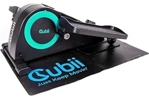 Cubii JR2 - Mini Elíptica – Pedales Estáticos de Escritorio con Pantalla LCD de Seguimiento y Resistencia Ajustable - Accesorio para Pedalear Sentado en Casa - Ejercitador de Piernas