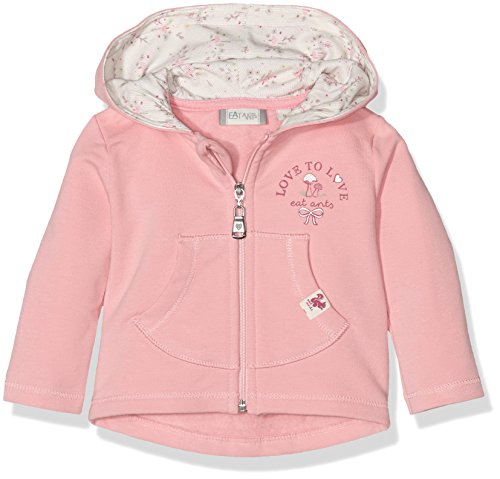 Sanetta Baby Girls' 113708 Sports Hoodie, Pink-Rosa (Candy Blush 37051), 6-9 Months