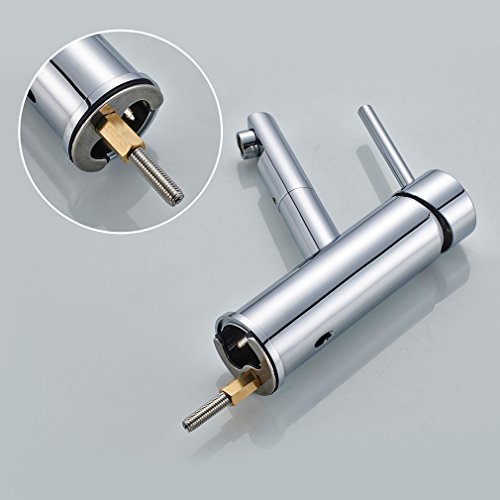 Auralum® Wasserhahn Waschtischarmatur Niederdruck Einhandmischer Waschbecken Bad Armatur Typ D - 4