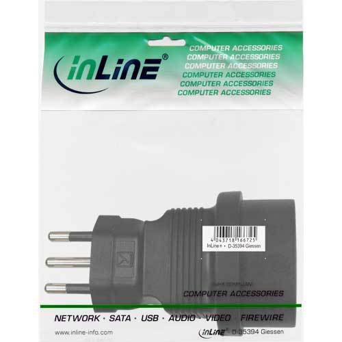 InLine ® Netzadapter, Italien Stecker auf Schutzkontakt (3 Stück) - 2