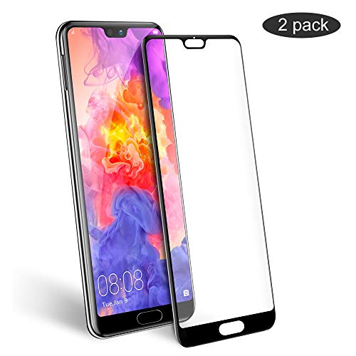 Vontox Vetro Temperato Compatibile con Huawei P20, Pellicola Protettiva per Huawei P20, 0,25mm, 9H Durezza, 3D Toccare, HD Alta Trasparente