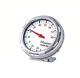Universal THERMOMETER Racing Design SILBER / METALLIC fürs Auto PKW LKW Boot Wohnmobil oder Wohnung / Büro Termometer