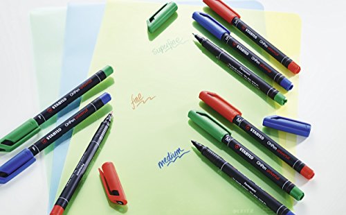 STABILO 842/4 Folienstift Pen F Etui 4er-Set - 4