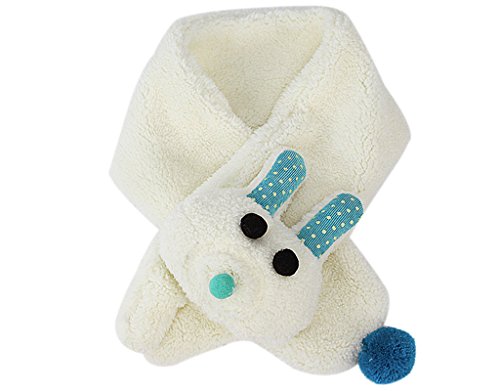 BONAMART ® Baby Kids Girl Boy Neck Warmer Velvet With Rabbit Scarf Shawl Muffler