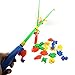 Produktbild Huayang Bunte magnetische Doppel Angelrute + 20 Fische Modelle Marine Animals Baby pädagogisches Spielzeug (zufällige Farbe)