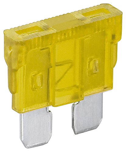 Fixpoint 20384 6-teilig Sortiment Kfz-Flachsicherungs-Set (20 A) gelb