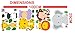 Childrens Jungle Animals with Leaves - Pack of 18 - Wall Art Vinyl Printed Stickers