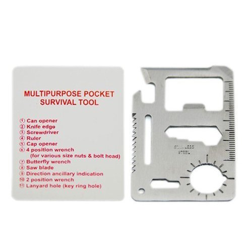 11-in-1 Edelstahl-Taschen-Multi-Tool Karte Messer