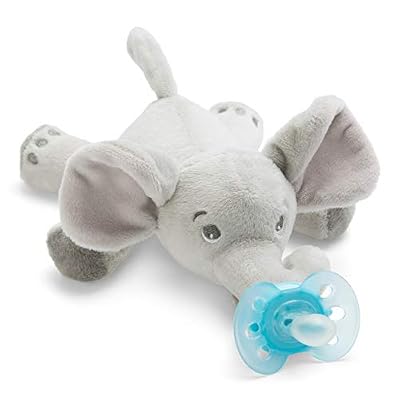 Philips Avent SCF348/13 Peluche Sucette Ultra Douce 0-6 mois modèle Elephant