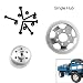 Produktbild Upgrade DIY Doppelreifen-Metall-Räder-Set für WPL B14 B24 B16 B36 JJRC Q60 Q61 Vier-/Sechs-Antrieb, Army Kass Special 4 Drive Metal Wheels
