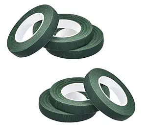 3A Featuretail Just Flowers Flower Making Floral Tape (Green , 12 mm) -6 Pieces