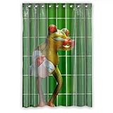 Lili Personal de la Cortina de Ducha Rana Mono Personalizado Polyester 120cm x 183cm.