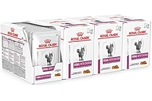 ROYAL CANIN Renal Veterinary Health Nutrition Cat Food Wet Chicken 48 x 85g pouches