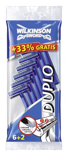 Wilkinson Sword Duplo Einwegrasierer 6+2 Stück, 4er Pack (4 x 8 Stück)