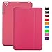 Produktbild KHOMO iPad Mini 1, 2, 3 Hülle Case Dunkelrosa Gehäuse mit doppelten Schutz ultra dünn und leicht, Smart Cover - Italic Dark Pink