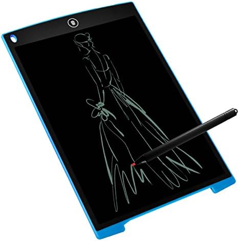 Graphic Tablet LCD Writing Tablet Writing Tablet Wireless Pen Drawings of Animation For Teacher, Students, Designer, Farmer 12 Inch blue