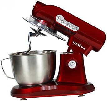 Vander 5 Speed Setting 1000 Watts Stand Mixer Kneading Machine With 5.5 Liter Bowl, Multifunctional Food Processor (Red, 420*250*346mm)