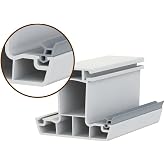 Contacall Kalın fitil PVC Kapı Pencere Contası Pvc Doğrama Fitili Kalın Model 7 mm 25 Metre Gri UK03