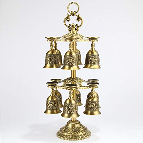 Preisvergleich Produktbild WETRRFußschalen und HeimtextiliengeschenkeDoppeltes Umgedrehtes WeinsetHigh-End-GeschenkRetro-Stil,Brass