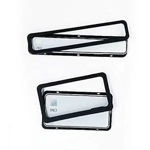 SPAK- KAL Premium Front and Back Number Plate Frame for Bikes (Standard Size for All Bikes) - Set of Two