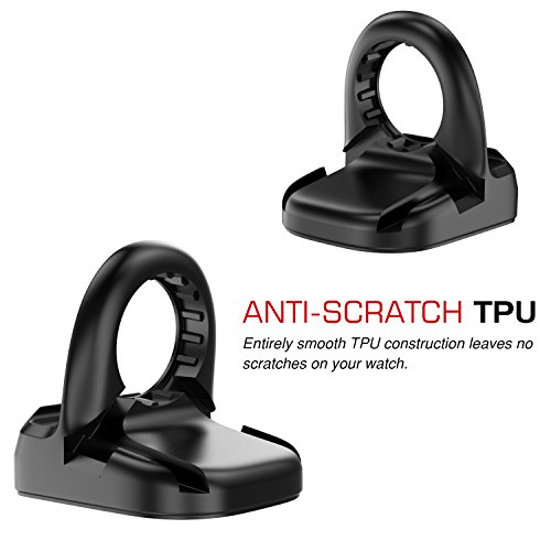 MoKo Apple Watch Serie 1 2 Soporte - Port til Antideslizante Base de Carga Resistente-Ara azos TPU Charging Dock con Ranura de Alambres Compatible con para Apple Watch 38mm 42mm 2015 2016 Negro MoKo Apple Watch Serie 1 2 Soporte - Port til Antideslizante Base de Carga Resistente-Ara azos TPU Charging Dock con Ranura de Alambres Compatible con para Apple Watch 38mm 42mm 2015 2016 Negro